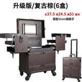 Woman Cosmetic Case Profession Travel Suitcase For Makeup Trolley Nails Box Beauty Professional