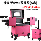 Woman Cosmetic Case Profession Travel Suitcase For Makeup Trolley Nails Box Beauty Professional