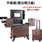 Woman Cosmetic Case Profession Travel Suitcase For Makeup Trolley Nails Box Beauty Professional