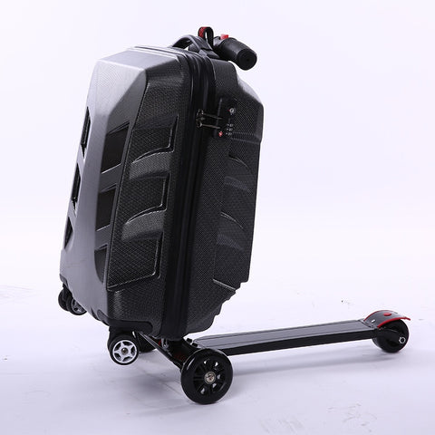 Scooter Luggage Bag New Fashion Creativity Multifunction Suitcase Unisex Spinner Maletas De Viaje