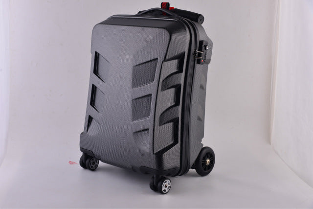 Scooter Luggage Bag New Fashion Creativity Multifunction Suitcase Unisex Spinner Maletas De Viaje