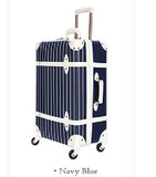 New Luggage Travel Bags Travel Striped Luggage Wheels Case Suitcase Luggage Girls Suitcase