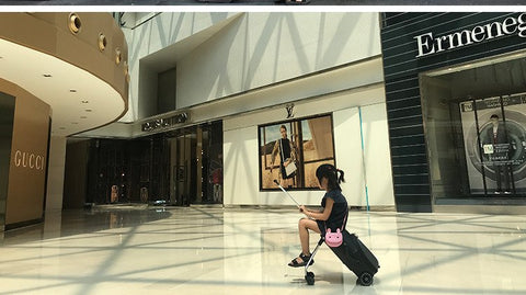 Baby Luggage 20 Inches Luggage Lazy Suitcase Children Can Sit In Baby Suitcase Pull-Rod Suitcase