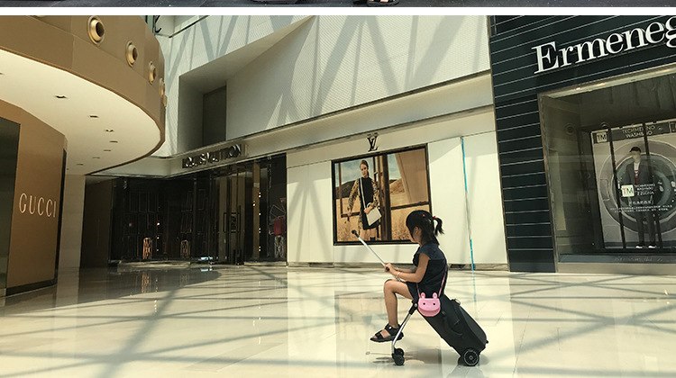 Baby Luggage 20 Inches Luggage Lazy Suitcase Children Can Sit In Baby Suitcase Pull-Rod Suitcase