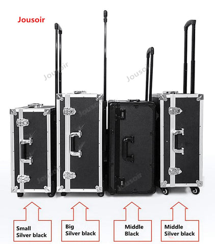 Security Shockproof Camera Pull Rod Box Photographic Equipment Aluminium Drag Box Luggage Slr