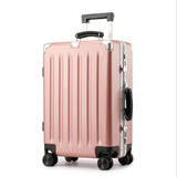 20''24'' Universal Wheel  Vintage Rolling Hardside Luggage Travel Suitcase With Wheels Leather