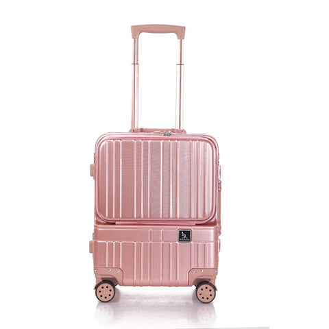 Aluminum Frame Travel Rolling Luggage For Tablet Pc, Stylish Trolley Case, Super Storage