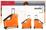 Children Riding Trolley Case Hardside Luggage.Travel Assistant.Baby'Gift.Kids Aluminium Boarding