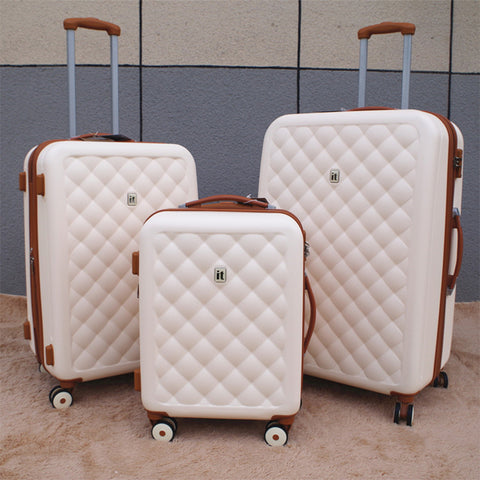 Vintage Travel Suitcase 24"Women Trolley Case Rolling  Luggage Luxury Brands 28Inch Men Pc