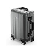 100% Aluminum Trolley Case,20"Boarding Luggage,Universal Wheel Password Box,High-End