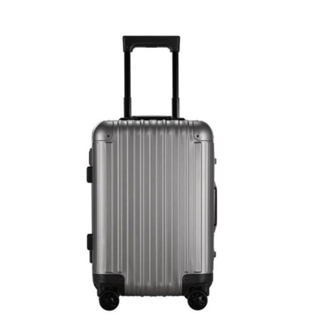100% Aluminum Trolley Case,20"Boarding Luggage,Universal Wheel Password Box,High-End