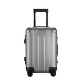 100% Aluminum Trolley Case,20"Boarding Luggage,Universal Wheel Password Box,High-End