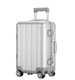 100% Aluminum Trolley Case,20"Boarding Luggage,Universal Wheel Password Box,High-End
