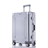 2019 New Belt Aluminum Frame Trolley Case Pull Rod Suitcase 20/24/26/29 Inch Vintage Travel