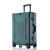 2019 New Belt Aluminum Frame Trolley Case Pull Rod Suitcase 20/24/26/29 Inch Vintage Travel