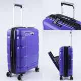 20/24Inch Computer Interlayer Waterproof Rolling Luggage 100% Pp Trolley Solid Travel Bag