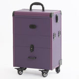 Woman Trolley Cosmetic Case Nails Makeup Toolbox,Multi-Layer Trolley Case ,Pvc Beauty Box Travel