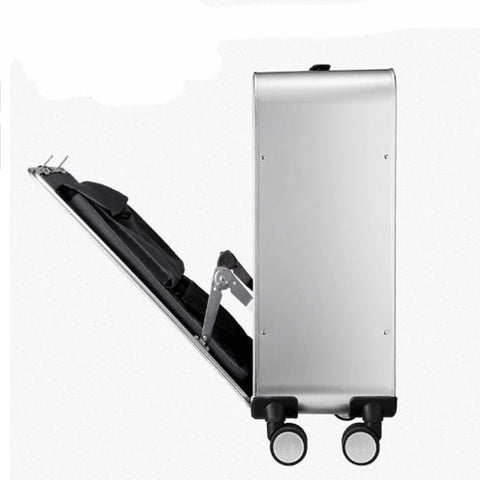 Full Aluminum Luggage Suitcase 20"24''Carry On Luggage Tsa Lock Hardside Rolling Luggage Spinner