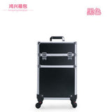 Women'S Professional Trolley Cosmetic Case Portable Makeup Rolling Luggage Nail Art Tattoo Beauty