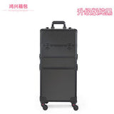 Women'S Professional Trolley Cosmetic Case Portable Makeup Rolling Luggage Nail Art Tattoo Beauty