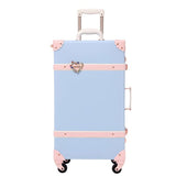 2019 Luggage Rolling Hardside Pu Girls Spinner Suitcase With Wheels 24Inch Luggage Sets Kids