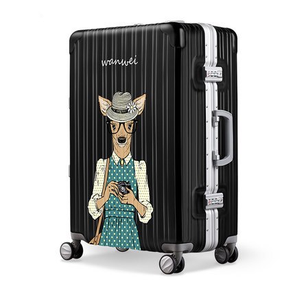 Scratch-Proof Suitcase,Universal Wheel Student Trolley Case,20-Inch Boarding Box,24"Password