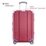 Uniwalker Unisex 18 20 25 Inch Luggage Pure Aluminum Alloy Rolling Suitcase Hardside Baggage