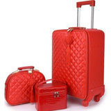 Red Suitcase Wedding Trolley Case Woman Luggage Bride Dowry Box Classic 20"24"Inch Travel