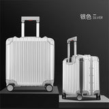 Uniwalker 18 Inch Full Aluminum Alloy Carry-Ons Travel Trolley Bag Rolling Luggage Maleta Cabina