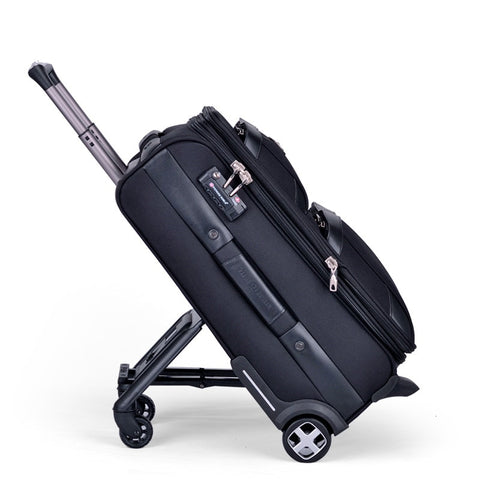 Business Travel Rolling Luggage Soft Airplane Suitcase Tsa Lock Clothing Carry On Trolley Fabric