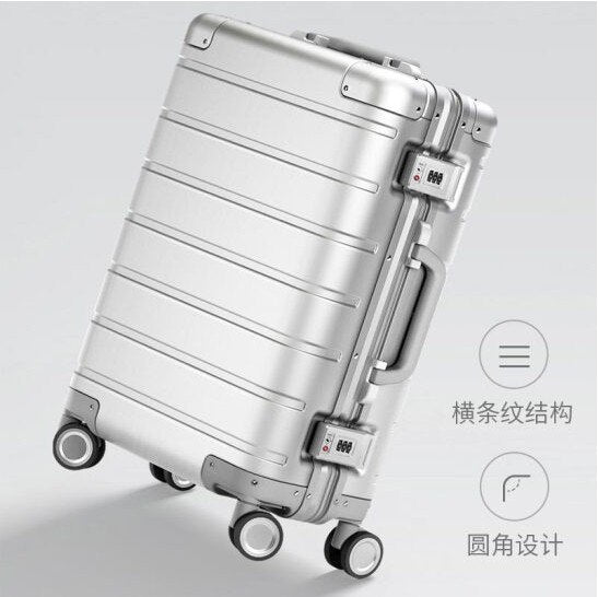 Fashion High Quality20 Inch  Material :  100% Aluminum-Magnesium Xm 90 Rolling Luggage Spinner