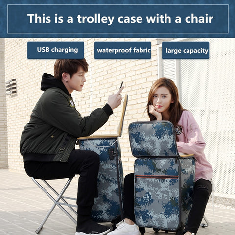 Outdoor Suitcase,Universal Wheel Multi-Function Trolley Case,Business Luggage Bag,Men And Women Box