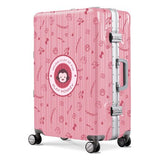 Fine Aluminum Frame Suitcase,Student Password Trunk,Women'S Trolley Case,20"Boarding