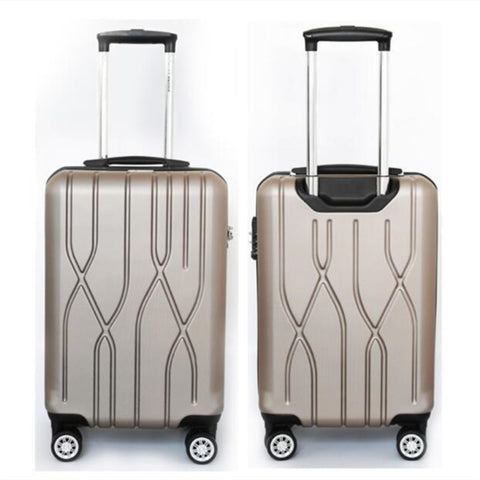 Universal Wheel Trolley Case,Champagne Gold 20 Inch Luggage,Boutique Business Boarding Box,Large
