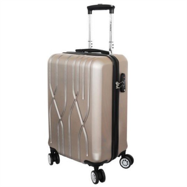 Universal Wheel Trolley Case,Champagne Gold 20 Inch Luggage,Boutique Business Boarding Box,Large