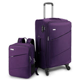 Oxford Cloth Trolley Case And Backpack Set,Fashion Password Box,18"/20"Boarding Suitcase,Large