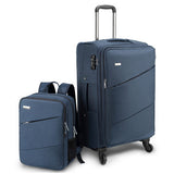 Oxford Cloth Trolley Case And Backpack Set,Fashion Password Box,18"/20"Boarding Suitcase,Large
