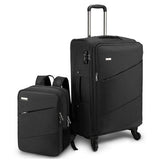 Oxford Cloth Trolley Case And Backpack Set,Fashion Password Box,18"/20"Boarding Suitcase,Large
