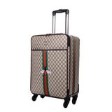 Luxury Pu Rolling Luggage Travel Suitcase Set Spinner Women Trolley Case/Bag With Wheels Man