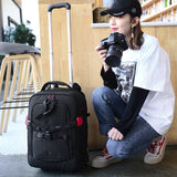 Trolley Camera Bag,Professional Large-Capacity Camera Bag Luggage,Multi-Function Trolley