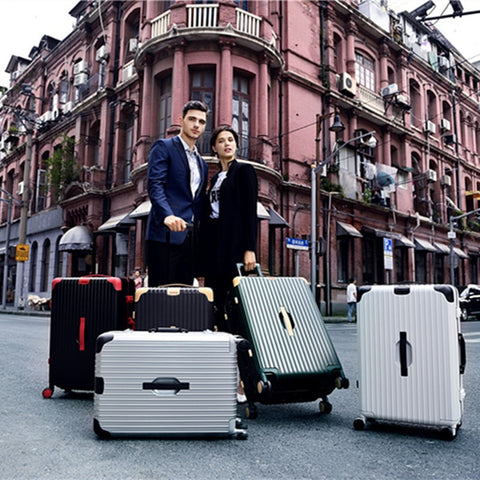 Fashion Travel Trolley Luggage Men Women Aluminum Frame Alloy Business Rolling Luggage Airplane