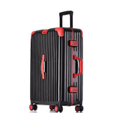 Fashion Travel Trolley Luggage Men Women Aluminum Frame Alloy Business Rolling Luggage Airplane