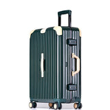 Fashion Travel Trolley Luggage Men Women Aluminum Frame Alloy Business Rolling Luggage Airplane