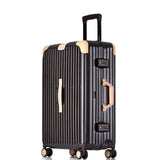 Fashion Travel Trolley Luggage Men Women Aluminum Frame Alloy Business Rolling Luggage Airplane