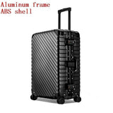Carry-On Luggage Sets,Aluminum Frame Trolley Case,20"Business Boarding Box,25"29"Inch Abs- Shell