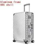 Carry-On Luggage Sets,Aluminum Frame Trolley Case,20"Business Boarding Box,25"29"Inch Abs- Shell