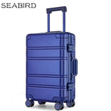 Seabird 100% Aluminum Alloy Business Travel Hard Shell Spinner Pull Rod Box Tsa Lock Cabin