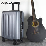 New 20 24 Inch Rolling Luggage Aluminium Frame Trolley Solid Travel Bag 20' Women Boarding Bag