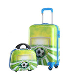 Children'S Cartoon Trolley Luggage Cute Animal Pattern Travel Suitcase 12"+20" Inch Multi-Style