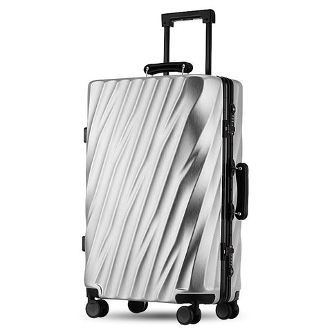Travel Luggage Spinner Wheels Airplane Suitcase Aluminum Frame Alloy Rolling Business Trolley